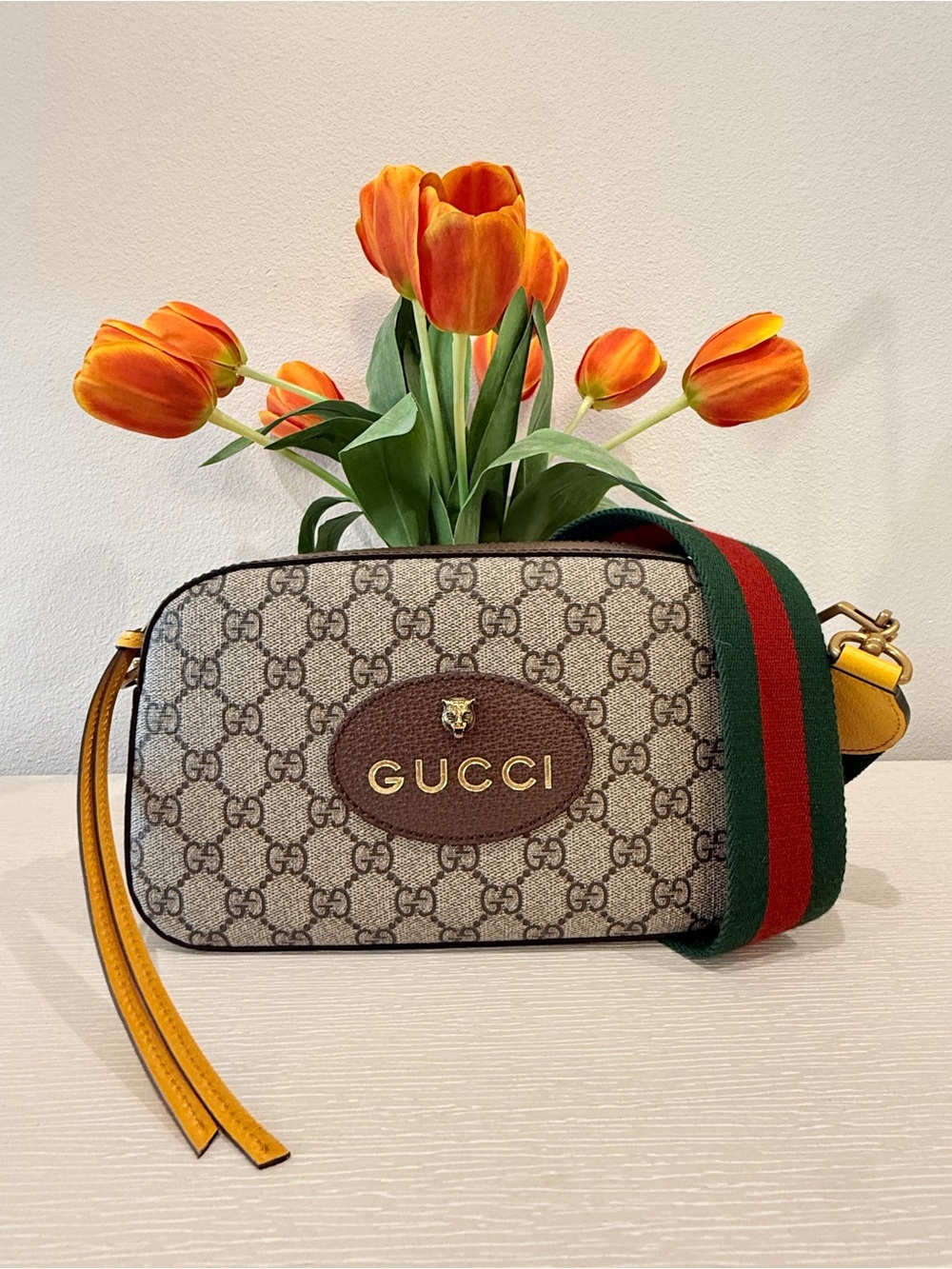 GG Supreme Neo Vintage Web Crossbody Messenger Bag